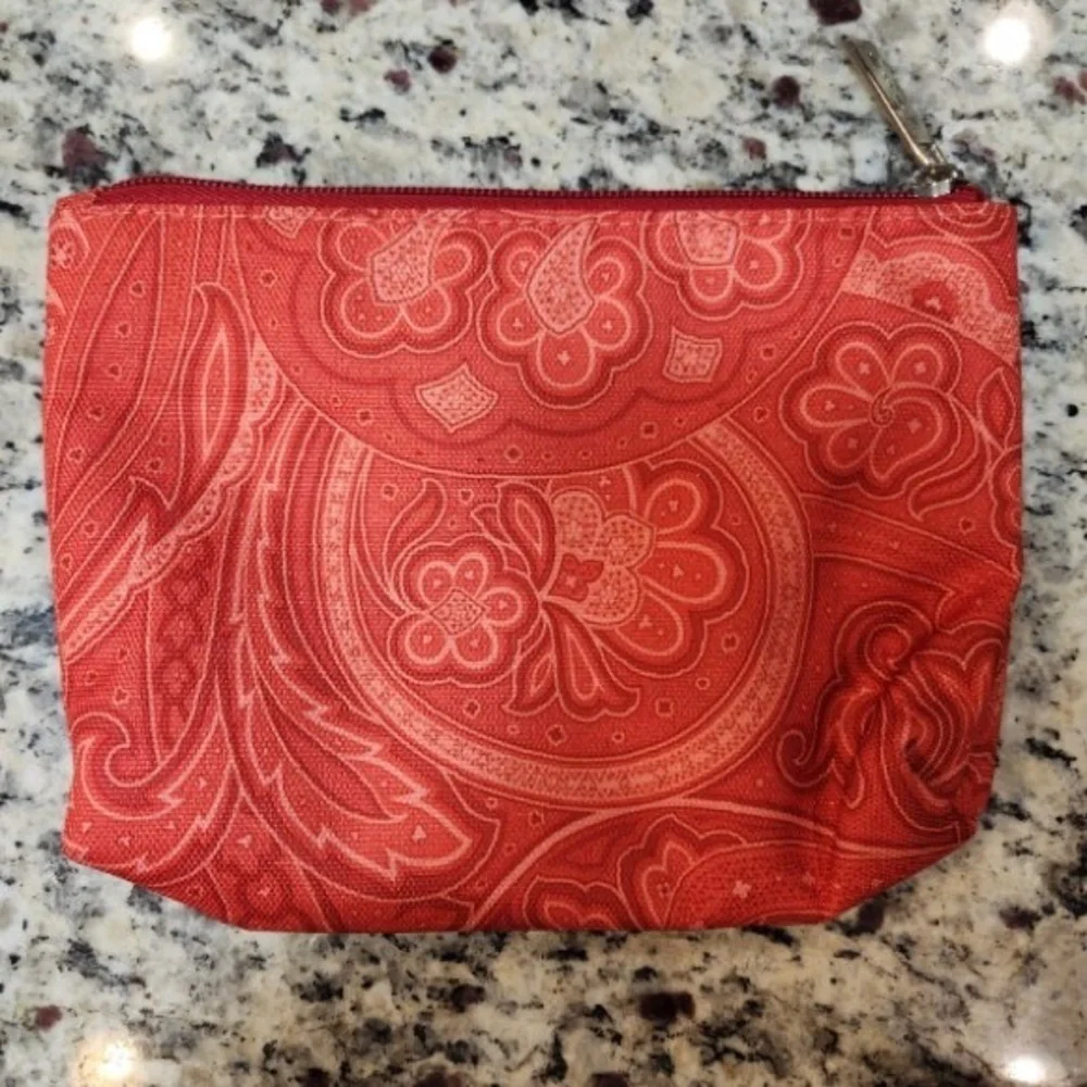 ETRO Paisley Pouch in Orange and Red Colorway